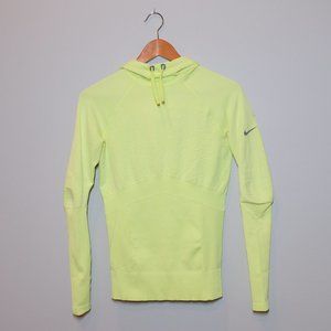 Nike Neon Yellow Long Sleeve Hoodie Top